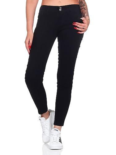 Hailys Damen Jeans Li44ana Skinny Stretchhose mit schmalem Bein VF-PO2209037 Black L von Hailys