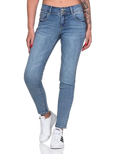 Hailys Damen Jeans Li44ana Skinny Stretchhose mit schmalem Bein VF-PO2209037 Mblue L von Hailys