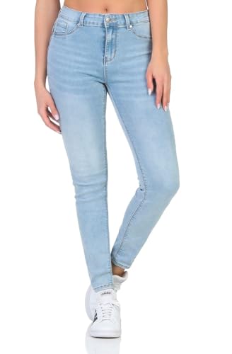 Hailys Damen Jeans Pa44lina Skinny Stretchhose mit schmalem Bein QI-PO2301019 LBlue L von Hailys