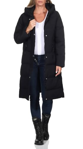 Hailys Damen Steppmantel Al44ice Winterparka mit Kapuze WIL-PO2103003-1 Black M von Hailys