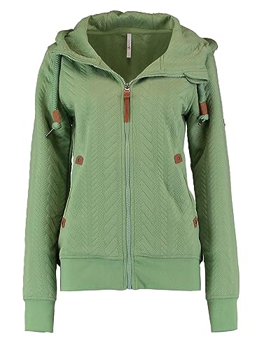 Hailys Damen Sweatjacke Je44ssica strukturierte Kapuzenjacke NK-2110001-1 Fern Green M von Hailys