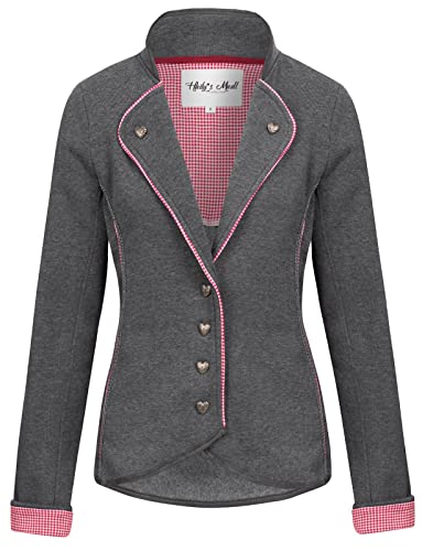 Hailys Damen Trachten Sweat-Blazer Lo44tti Oktoberfest KY-2111054Madl Grey S von Hailys