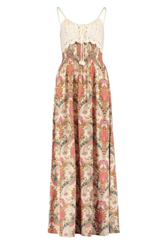 Hailys Damen Viskose Maxi Träger-Kleid Ka44ja mit Alloverprint HF-1708104-1A Beige Div (7004) L von Hailys