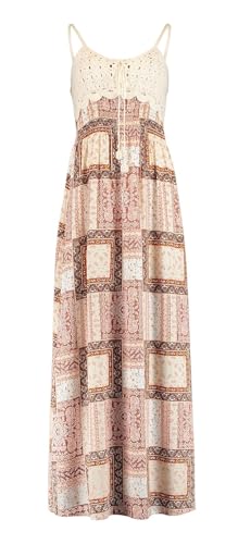 Hailys Damen Viskose Maxi Träger-Kleid Ka44ja mit Paisley-Print HF-PO1708104-1A Offwhite Diverse (6809) S von Hailys