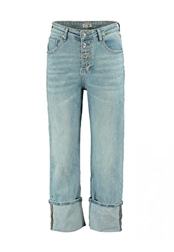 Hailys High Waist Jeans Cl44io mit großem Umschlag Denim Größe L von Hailys