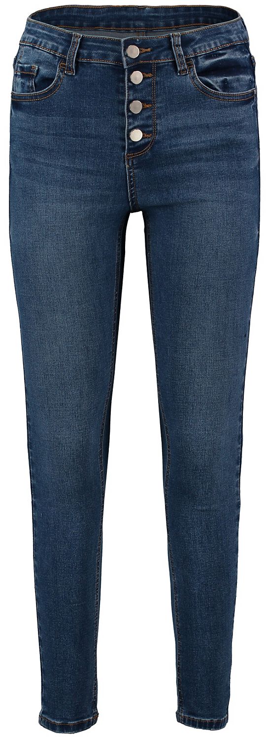 Hailys Jeans - LG HW C JN Romina - XS bis S - für Damen - Größe XS - blau von Hailys