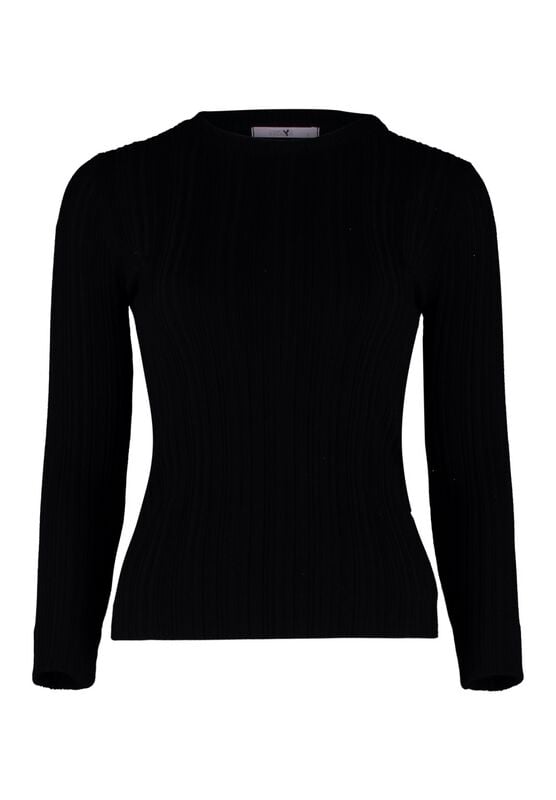 Hailys Langarmshirt - LS V TP LI44MERA - XS bis XXL - für Damen - Größe L - schwarz von Hailys