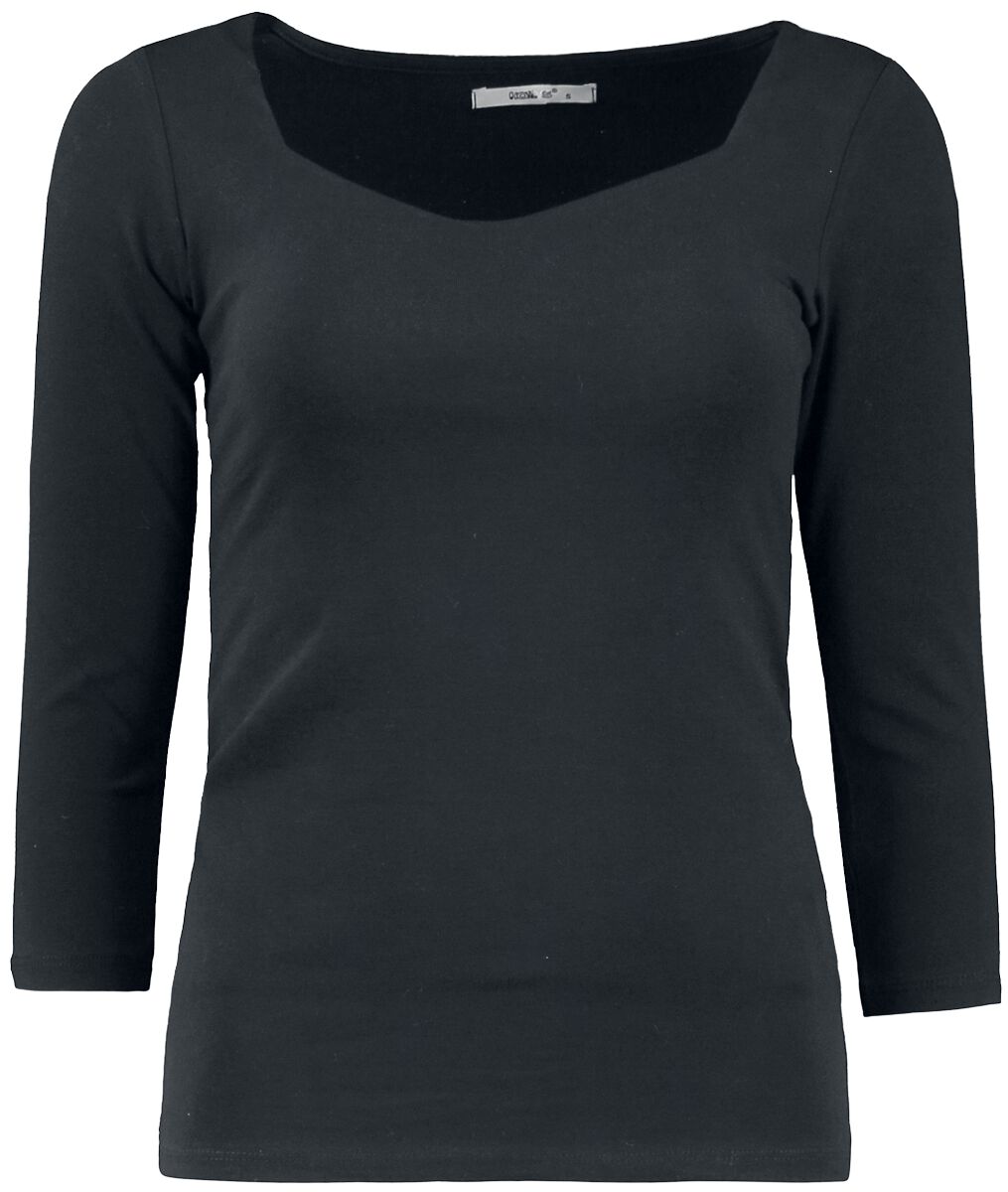 Hailys Langarmshirt - Noa - XS bis XXL - für Damen - Größe M - schwarz von Hailys