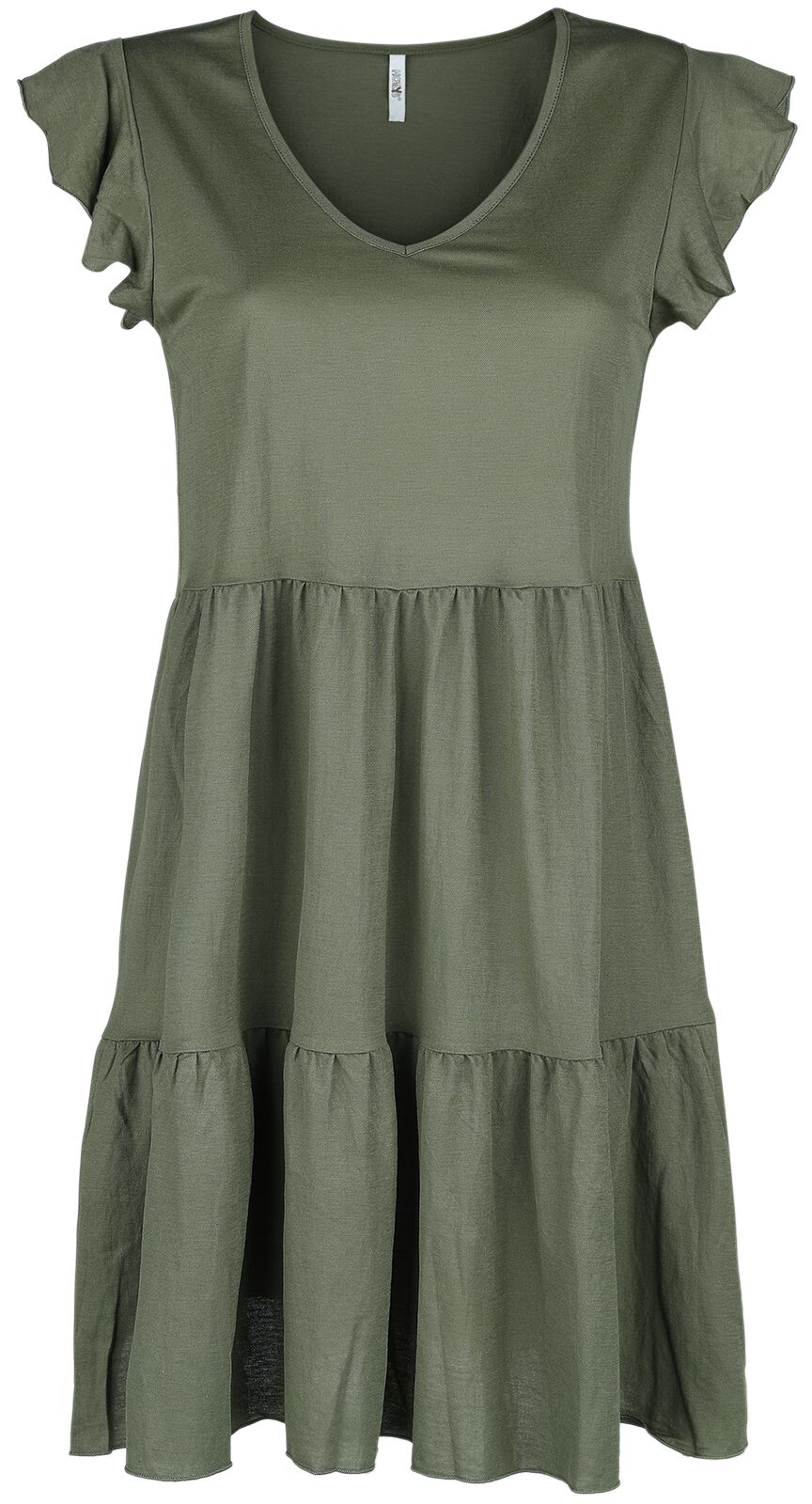 Hailys Leonie Mittellanges Kleid khaki in S von Hailys