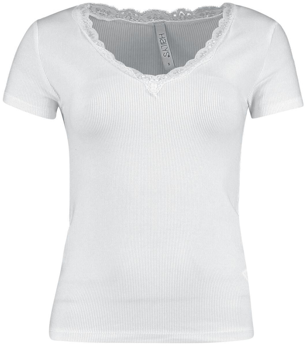 Hailys Mariella T-Shirt weiß in XS von Hailys