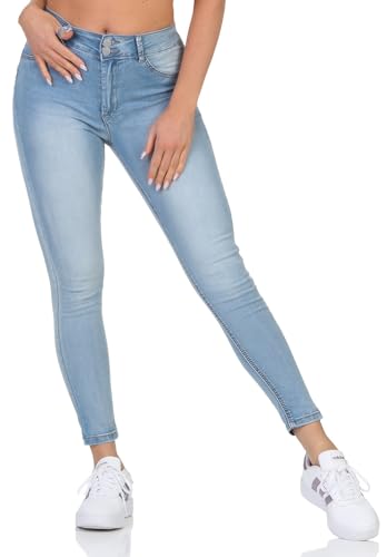 Hailys Push Frauen Jeans blau XS 70% Baumwolle, 28% Polyester, 2% Elasthan Basics, Streetwear von Hailys