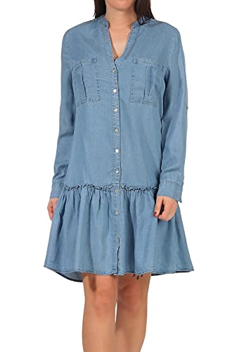 Hailys Damen Kleid Paula Blue Denim XS (34) von Hailys