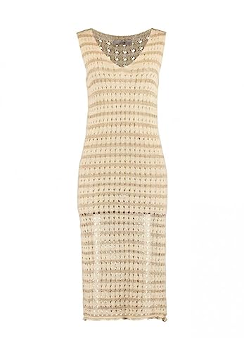 Hailys Strickkleid Li44bby beige Größe M/L von Hailys
