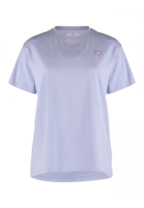 Hailys T-Shirt - SS C TP Tr44ish - S bis L - für Damen - Größe S - blau von Hailys