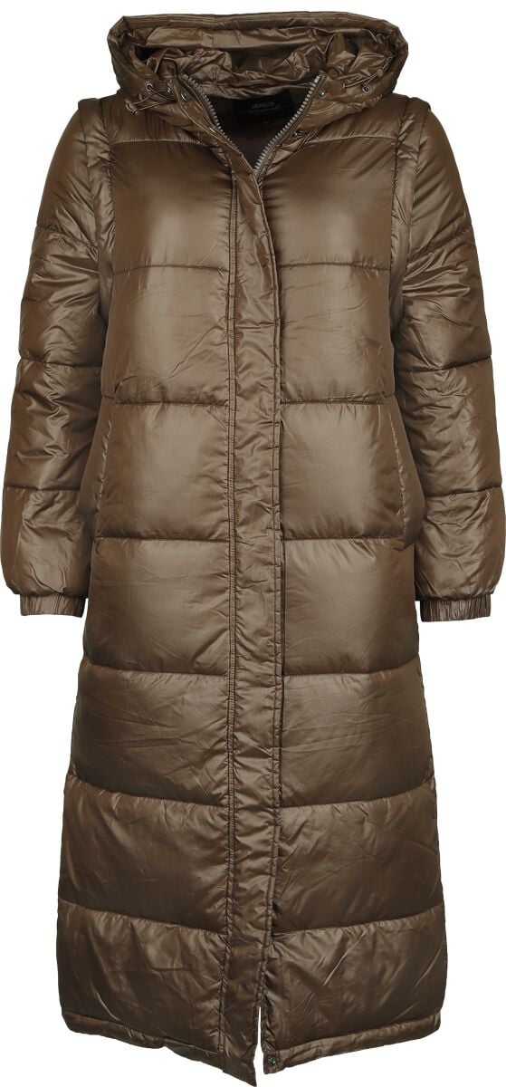 Hailys Wintermantel - LS P JK MI44LENA 2IN1 - XS bis XL - für Damen - Größe M - braun von Hailys