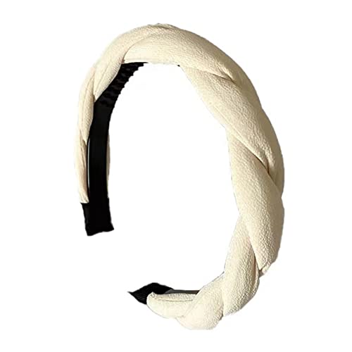 Geflochtenes Stirnband, Schaumstoff, gepolstertes Kopfband, Hautpflege, Stirnband für Damen, Slip-Stirnbänder, Yoga, Schweißband, Stirnband, Schwamm von Haipink
