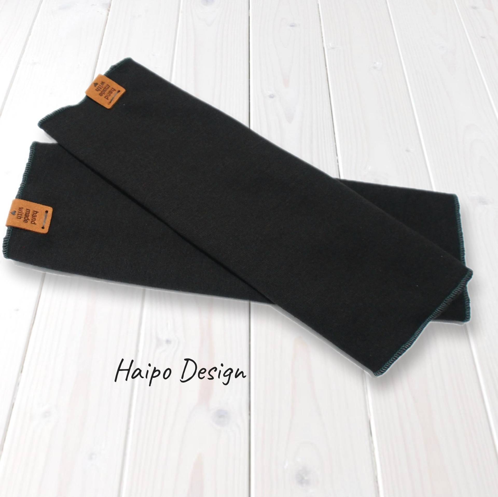 Armstulpen Alpenfleece Damen Stulpen Herren Pulswärmer Schwarz Vegan Armstulpen Alpenfleece Damen Stulpen Herren Pulswärmer Schwarz Vegan von Haipo