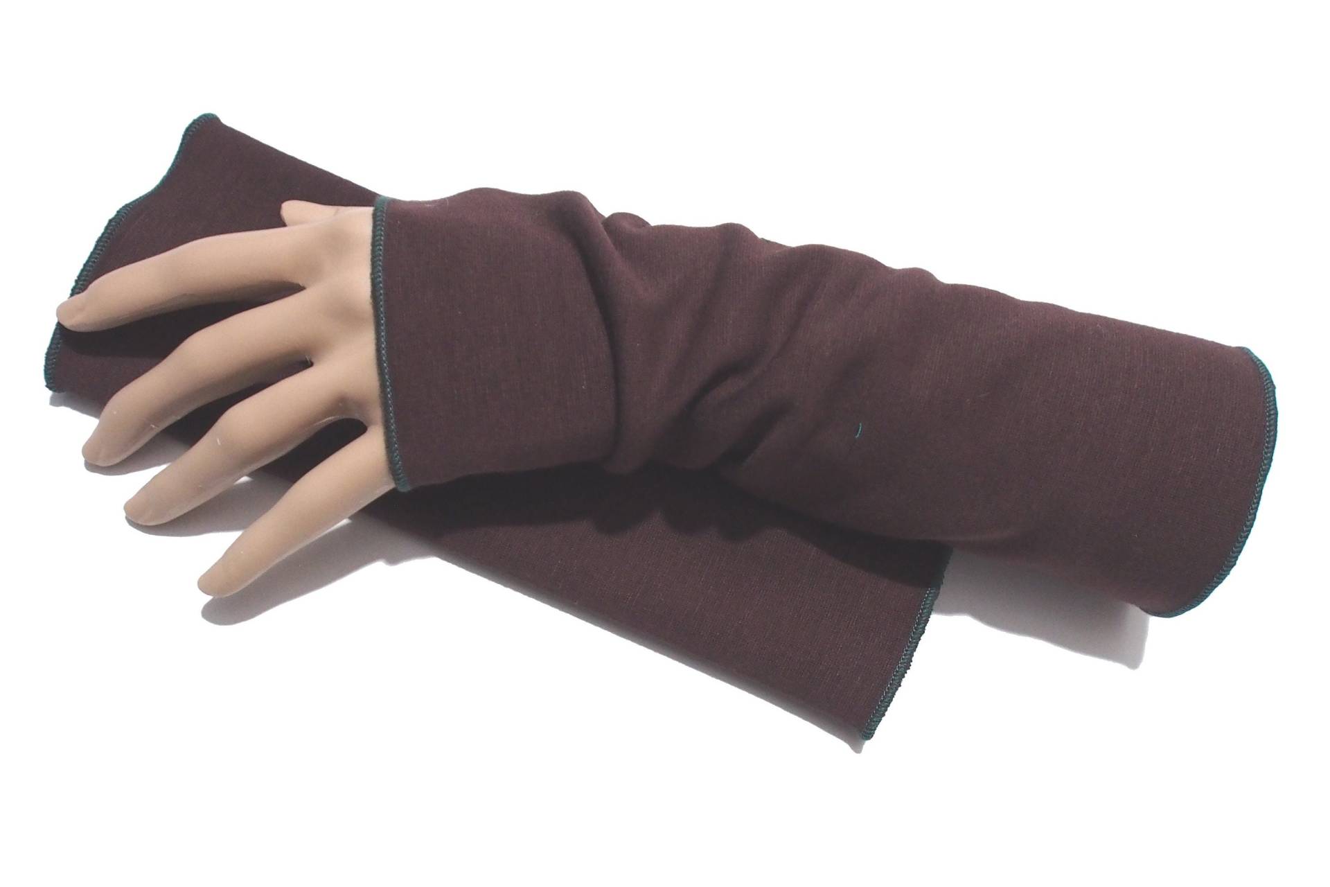 Armstulpen Armwärmer Stulpen Pulswärmer Aus Alpenfleece Braun Vegan von Haipo