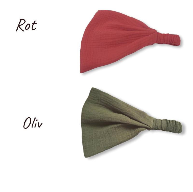 Bandana Kopftuch Aus Musselin in 17 Farben, Sonnenschutz Für Kinder Und Erwachsene von Haipo