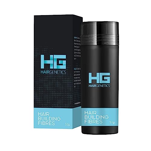 Hair Genetics Haarfasern, dunkelbraun, 50 g, für Haarausfall, Abdeckung von dünner werdendem Haar und kahlen Stellen, Dunkelbraun für dickes Haar, Haarfasern für Männer und Frauen bei Haarausfall von Hair Genetics