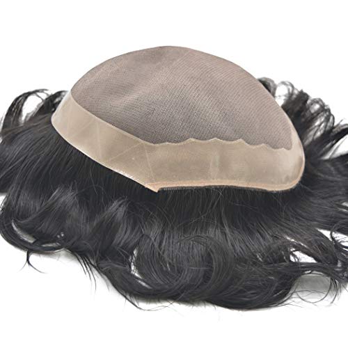 Hairnotion Herren Perücke Durable Echthaar Schwarz 1b # Männer Toupet Echthaar 8X10 Hairnotion Herren Perücke Durable Echthaar Schwarz 1b # Männer Toupet Echthaar 8X10 von Hair Notion