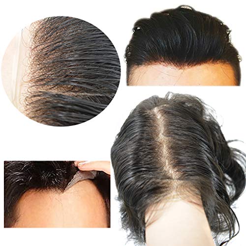 Hairnotion Perücken Echthaar Männer Alle V-Loop super dünne Haut Echthaar Mann 8x10 Zoll toupet für männer grau #1B40 Hairnotion Perücken Echthaar Männer Alle V-Loop super dünne Haut Echthaar Mann 8x10 Zoll toupet für männer grau #1B40 von Hair Notion