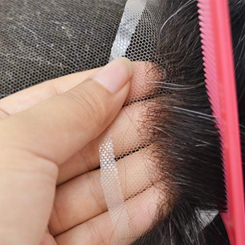 Hairnotion Toupet Herren Französische Spitze #1b10 Graue Haar Mann Perücke von Hair Notion
