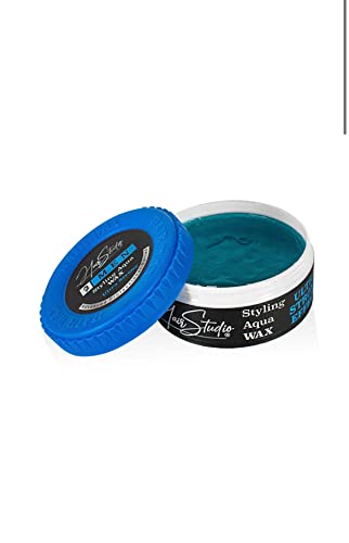 Hair Studio Men Aqua Wax Ultra Strong 150ml (blau) Gel Wax Hair Wax Gelwax Styling Aqua Wax von Hair Studio