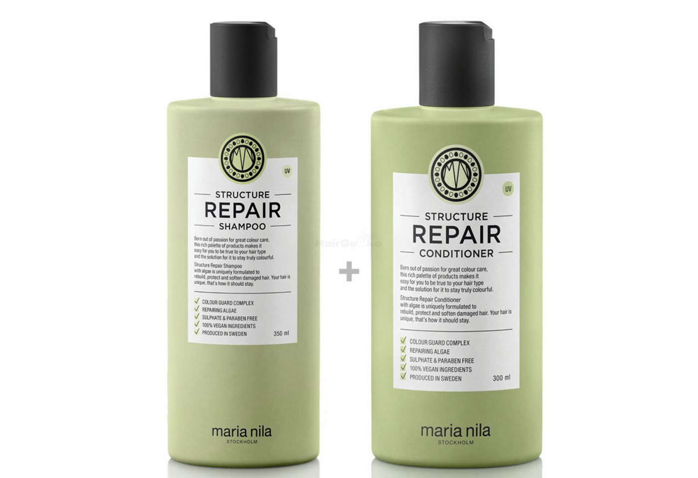 HairGecko Haarshampoo Maria Nila Structure Repair Set - Shampoo 350 ml + Conditioner 300 ml HairGecko Haarshampoo Maria Nila Structure Repair Set - Shampoo 350 ml + Conditioner 300 ml von HairGecko