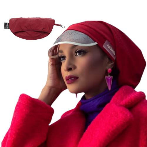 Hairbrella Womenâ € ™ s-Regen-Hut, Wasserdicht, Sonnenschutz, satingefütterten, Packable (Cranberry) Kranichbeere von Hairbrella