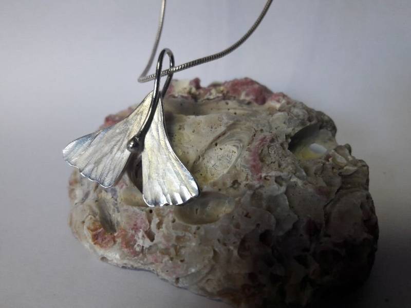 Collierkette Ginkgoblatt von Hairico