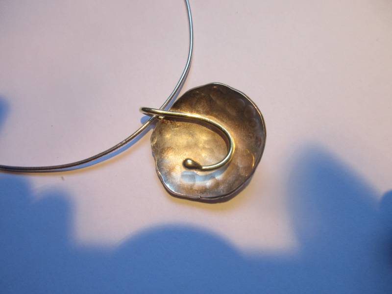 Handgeschmiedeter Silberanhänger Mit 585 Gold von Hairico