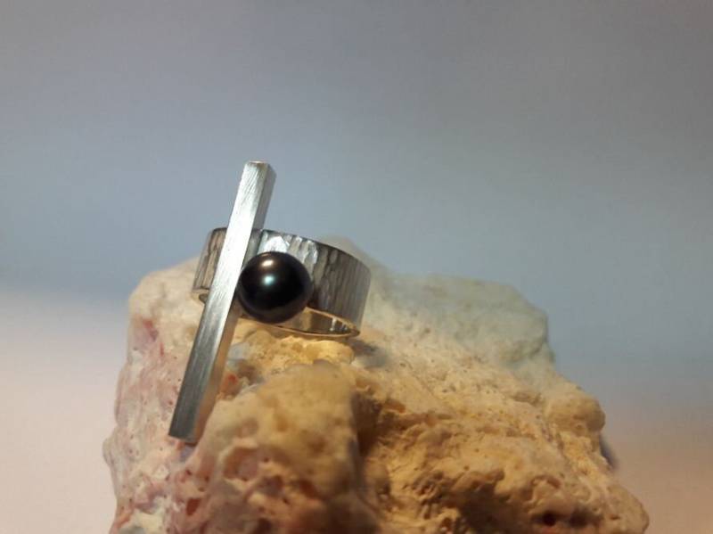 Unikatring Mit Perle von Hairico