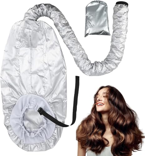 Motorhauben-Haartrockner, verstellbare Haube mit Kapuze für Handföhn, Diffusorkappe zum Trocknen von lockigem Haar, tragbarer Haar-Dampfgarer, Trocknungskappe für Damen, langes lockiges Haar (Silber) Motorhauben-Haartrockner, verstellbare Haube mit Kapuze für Handföhn, Diffusorkappe zum Trocknen von lockigem Haar, tragbarer Haar-Dampfgarer, Trocknungskappe für Damen, langes lockiges Haar (Silber) von Haitan