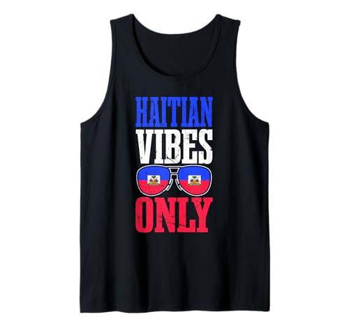 Haitian Vibes Only Haiti Pride Herren Damen Tank Top von Haitian Pride for Haiti Lover Men Women