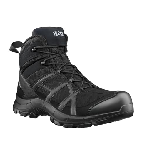 HAIX Black Eagle Safety 40 mid/Black-Black: Für optimale Sicherheit vom Zeh bis über den Knöchel. Dein Black Eagle Safety 40.. UK 8.0 / EU 42 von HAIX