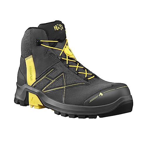 HAIX CONNEXIS Safety+ GTX mid/grey-yellow: Sei ein Macher! CONNEXIS Safety+ gibt Dir das Plus an Leistung, Sicherheit und Komfort.. UK 11.0 / EU 46 von HAIX