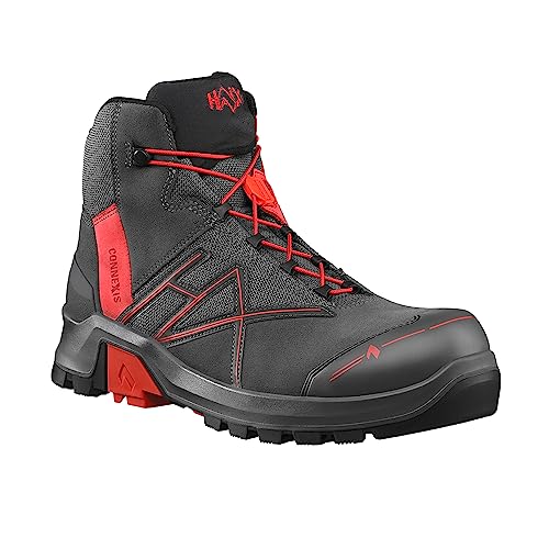 HAIX CONNEXIS Safety+ GTX mid/grey-red: Sei ein Macher! CONNEXIS Safety+ gibt Dir das Plus an Leistung, Sicherheit und Komfort.. UK 9.5 / EU 44 von HAIX