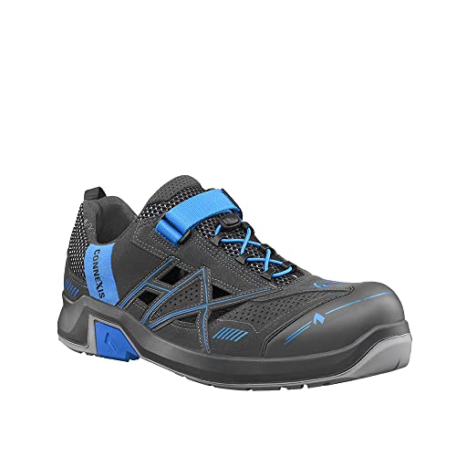 HAIX CONNEXIS Safety Air S1 low/grey-blue: Auch an heißen Tagen bietet Deine coole CONNEXIS Safety Air Sandale Sicherheit in Deinem Job.. UK 10.0 / EU 45 von HAIX