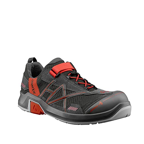 HAIX CONNEXIS Safety T S1 Low/Grey-red: Dein Indoor-Schuh CONNEXIS Safety bringt Dich fit durch den Tag.. UK 6.0 / EU 39.5 von HAIX