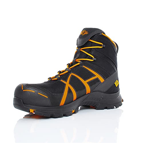 HAIX Black Eagle Safety 40.1 mid/Black-orange: Für optimale Sicherheit vom Zeh bis über den Knöchel. Dein Black Eagle Safety 40.1 mid.. UK 7.5 / EU 41.5 von HAIX