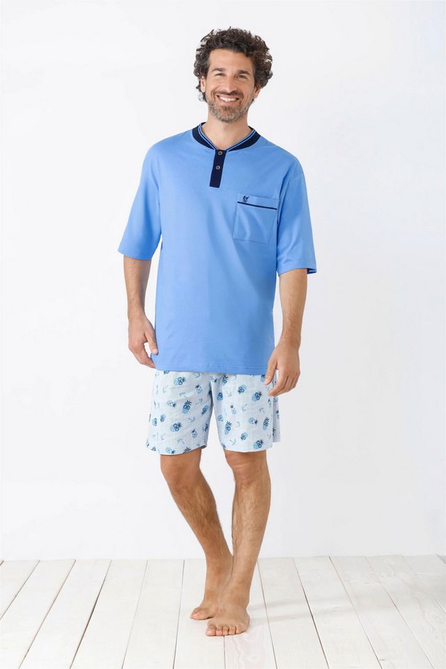 Hajo Schlafanzug Herren Shorty, Premium Cotton von Hajo
