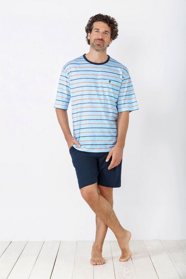 Hajo Schlafanzug Herren Shorty, Premium Cotton von Hajo