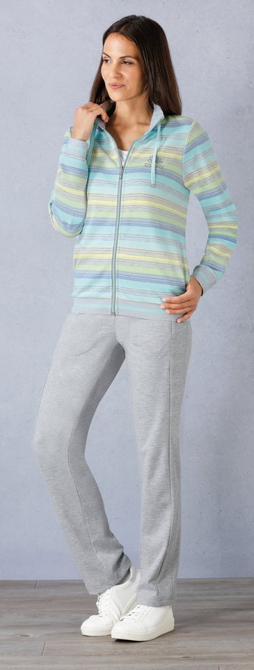 Hajo Hausanzug Damen Homewear Anzug (2 tlg) Modisches Design von Hajo