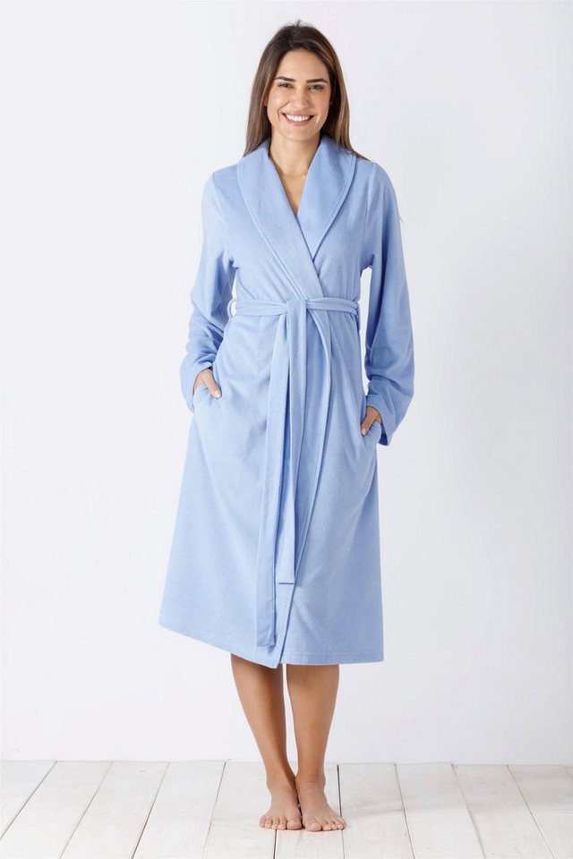 Hajo Morgenmantel Damen Homewear Mantel Frottee von Hajo
