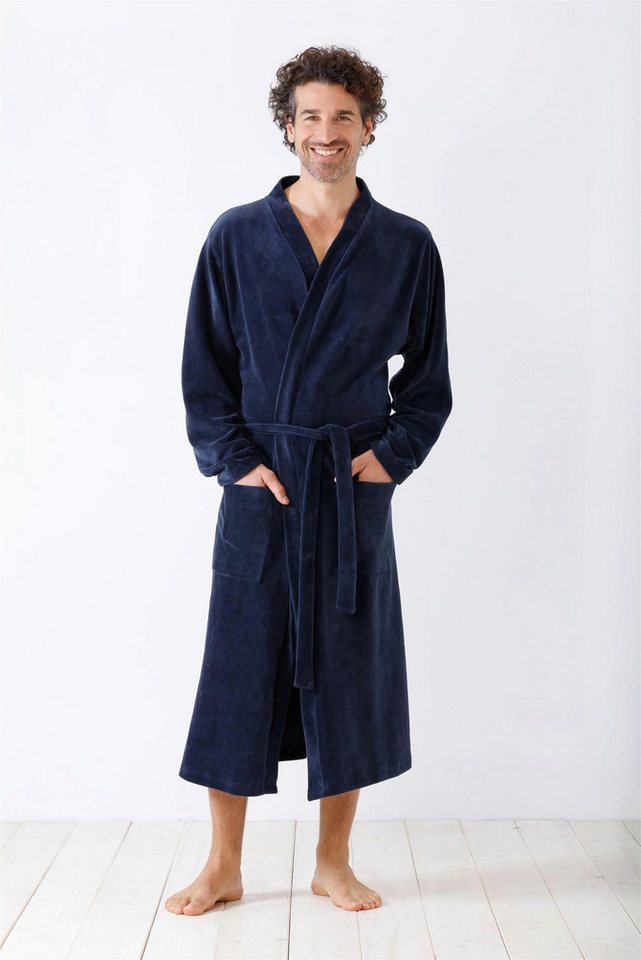 Hajo Morgenmantel Herren Mantel Velours von Hajo