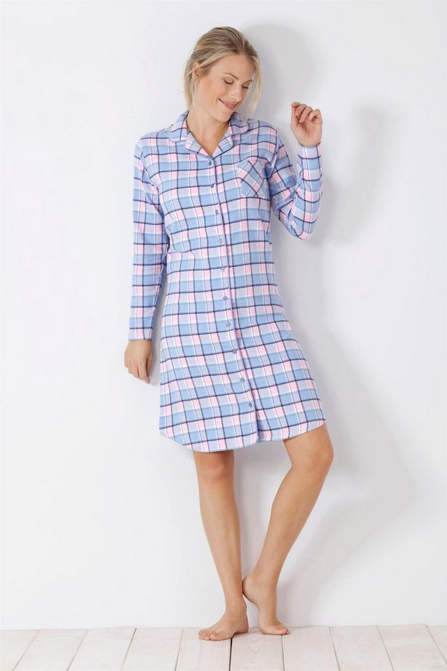 Hajo Nachthemd Damen Nachthemd Pyjama Web Flanell von Hajo