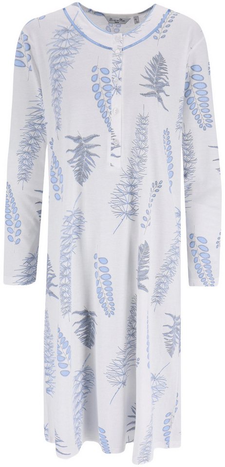 Hajo Nachthemd Damen Nachthemd mit langem Arm (1-tlg) mit Knopfleiste von Hajo