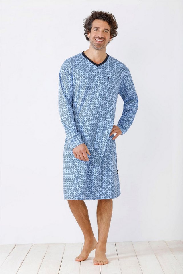 Hajo Nachthemd Herren Nachthemd Klima Komfort® DAS ORIGINAL Single Jersey von Hajo