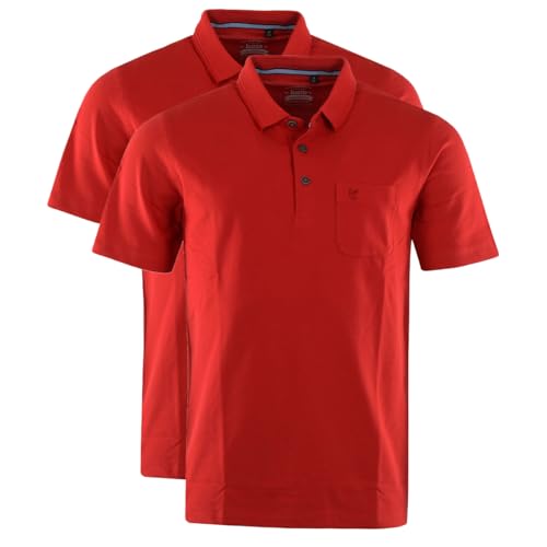 hajo - Pique - Poloshirt - 2er Pack (56 Lava) von hajo